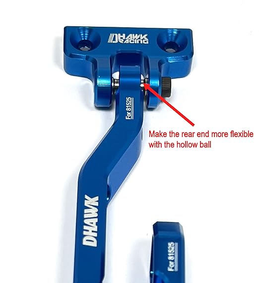 CNC Aluminum Chassis Brace Set Blue for Team Associated RC8B4 RC8B4e