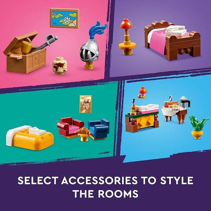 LEGO Friends Castle Bed and Breakfast Hotel Building Toy - Pretend Play Toy Figures &amp Playsets for Girls &amp Boys Ages 12+ Years - Gift for Kids W/Mini-Dolls - 42638