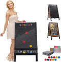 15.7x27.5in Foldable Prize Drop Game Board Double-Sided Coin Drop Game with Chalkboard Sign Includes 10 Coin Drop Discs Perfect for Store Events Parties Carnivals and Trade Shows