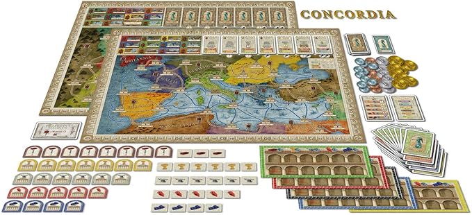 Rio Grande Games Concordia: Strategy Board Game Economic Development 2-5 Players 90 Minutes