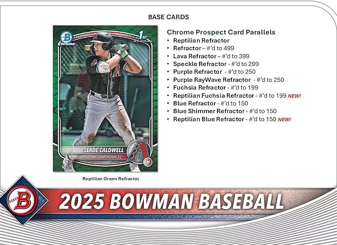 2025 Bowman Baseball Trading Card Blaster Box