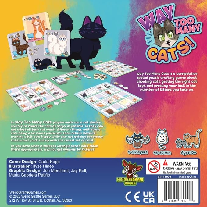 Way Too Many Cats by Weird Giraffe Games Strategy Games