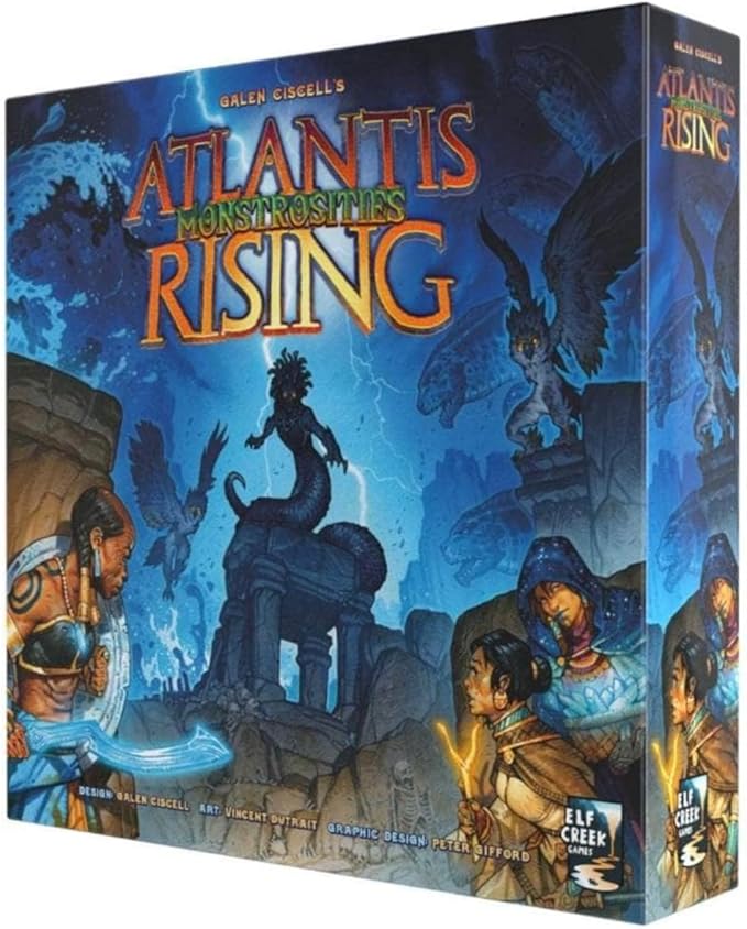 Atlantis Rising: Monstrosities – Expansion for Atlantis Rising 2nd Edition | New Monsters Allies Magic Items &amp Locations | Medusa Harpies Scylla &amp Charybdis Module