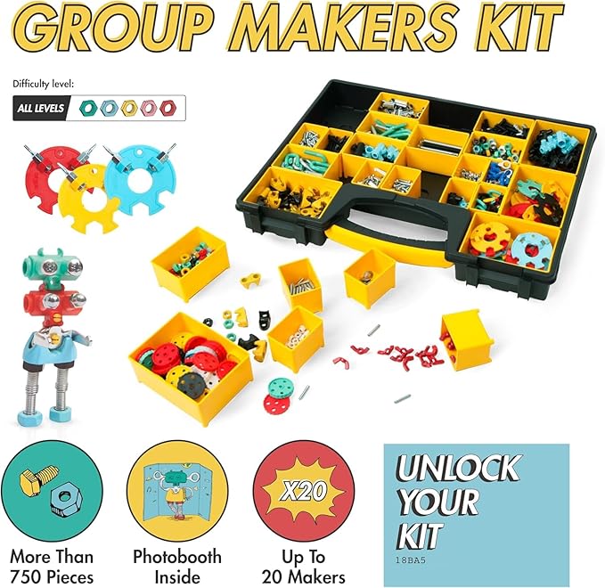 The Off Bits Educational STEM Toys for 6+: Robot Toy Building Sets 3-in-1 Engineering Kit for Boys and Girls Build Your Own STEM Building Toys with Endless Possibilities (Educational Kit)
