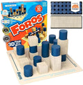 Foros 3D Board Game | Strategic Wooden Game with Unique Play | Family Game for Kids &amp Adults | Fun Entertainment for Game Night | Fast Paced Easy to Learn Multiplayer | MESH Accredited Award Win