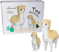 Larcele Animal Series Micro Building Blocks Animal Set DIY Mini 3D Building Toy Bricks1258 Pieces KLJM-07 (Two Alpacas)