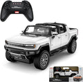 1/16 RC Raing Car for Hummer EV Remote Control Alloy Car with Crab Walking Model 4.8V 600mAh Vehicle Adult Collectible (1/16 White)