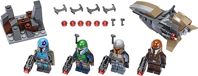 LEGO Star Wars Mandalorian Battle Pack 75267 Mandalorian Shock Troopers and Speeder Bike Building Kit Great Gift Idea for Any Fan of Star Wars: The Mandalorian TV Series (102 Pieces)