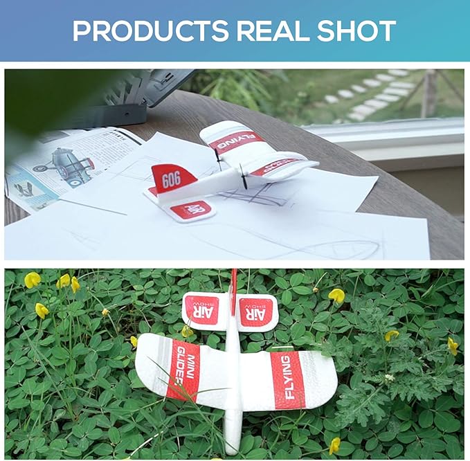 GoolRC KF606 RC Plane 2.4GHz 2 Channel Remote Control Airplane EPP Foam Fixed Wing Plane RTF Ready to Fly RC Glider Aircraft with 2 Battery for Beginners