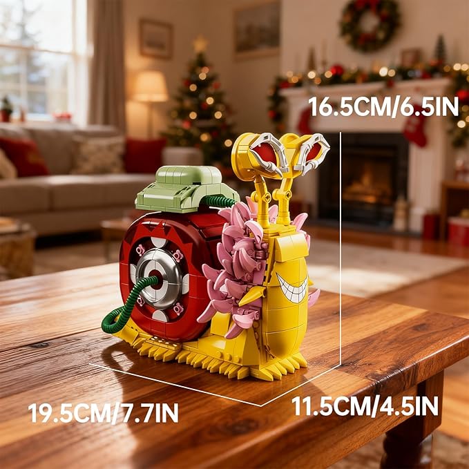 Animal Snail Building Block Sets Anime Phone Bug Models for Fans Creative Gift for Adults Teens 738 PCS