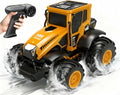 Remote Control Tractor Toy - 1:14 Amphibious RC Monster Truck Toys for Kids 2.4 GHz 4WD All Terrain Off-Road Farm Vehicle Perfect Birthday for Boys and Girls