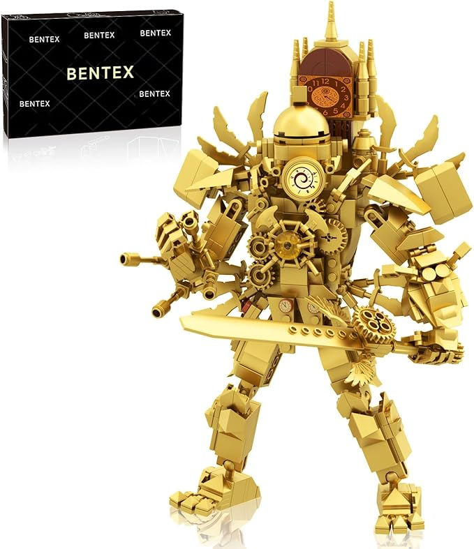 Bentex Skibi Figure Building Set Titan Clock Man Cameraman Game Model Toys Ideas Collectible Building Bricks Birthday Gift for Adults Fans(551 Pcs)