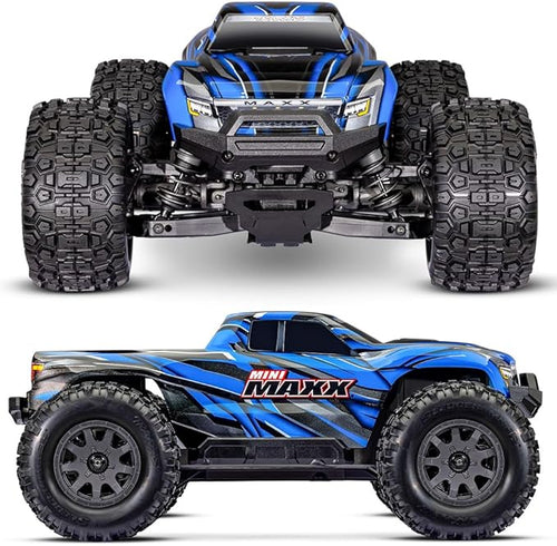 107154-1BLUE Traxxas Mini Maxx BL-2S - Blue