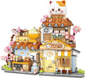 Mini City Shop Street View Building Blocks Model SetSimulation Animals Architecture Collection Particle Construction Building Bricks ToyHome Decoration (Taiyaki)