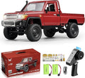 RC Crawler 1:12 Scale MN82 RC Crawler 4WD LC79 Land Cruiser Rock Crawlers with Lights Speed Adjustment Servo Tires 2.4Ghz RTR RC Rock Truck for Teens Adults(Red)