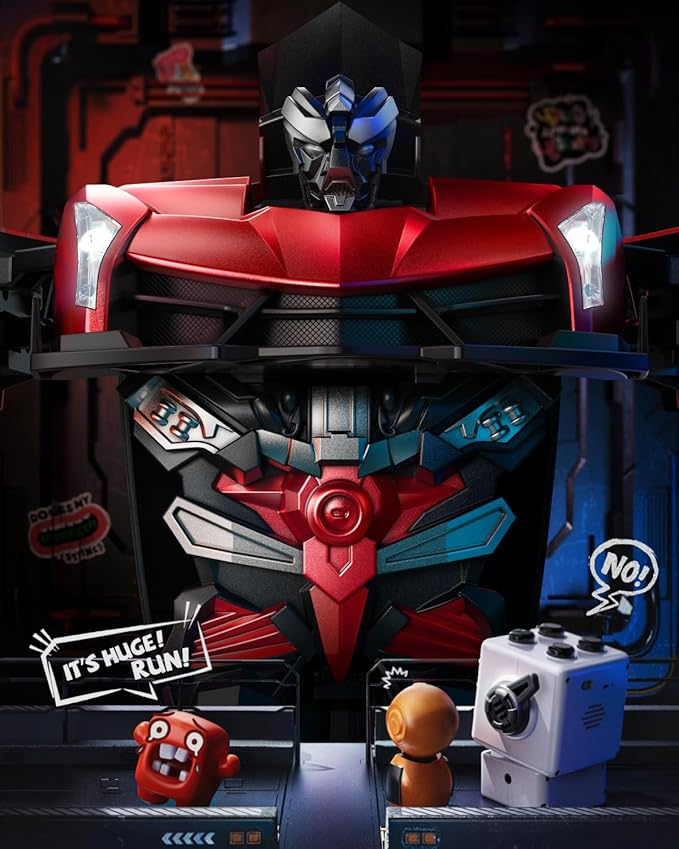 V992 Transform Remote Control CarTransform Robot RC Cars1:14 Scale2-in-1 Robot Toy Car with Sound &amp LightGesture SensingAutomatic DeformationGreat Gifts Toys for Boys and Girls 4-6 (Red)