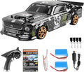 GoolRC RC Drift Car 1:18 Scale 2.4GHz 4WD 30KM/H High Speed Remote Control Racing Car with LED Light Strip and 2 Batteries for Adults