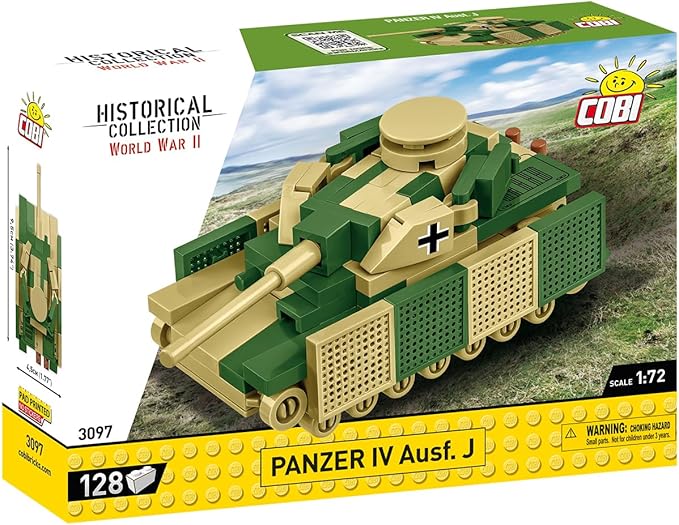 COBI Historical Collection WWII Panzerkampfwagen IV Tank Building Set 128 Pieces