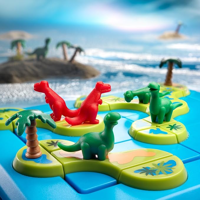 SmartGames Dinosaurs – Mystic Islands Logic Puzzle STEM Game with 80 Challenges for Ages 6+