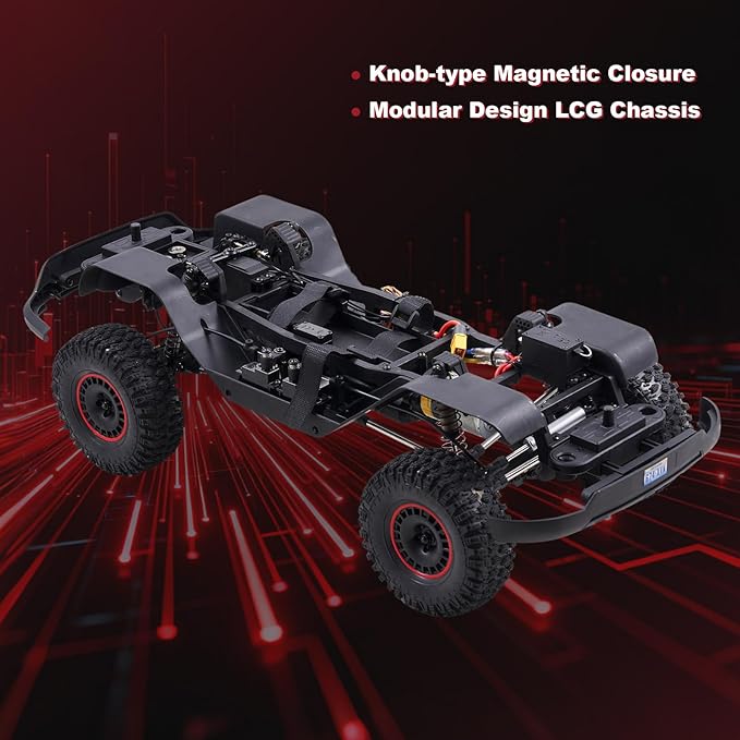 FMS 1/10 Canyon RC Crawler FCX10 RC Rock Crawler with Lighting Hobby Grade Offroad RC Car for Adults RS Need to Complete