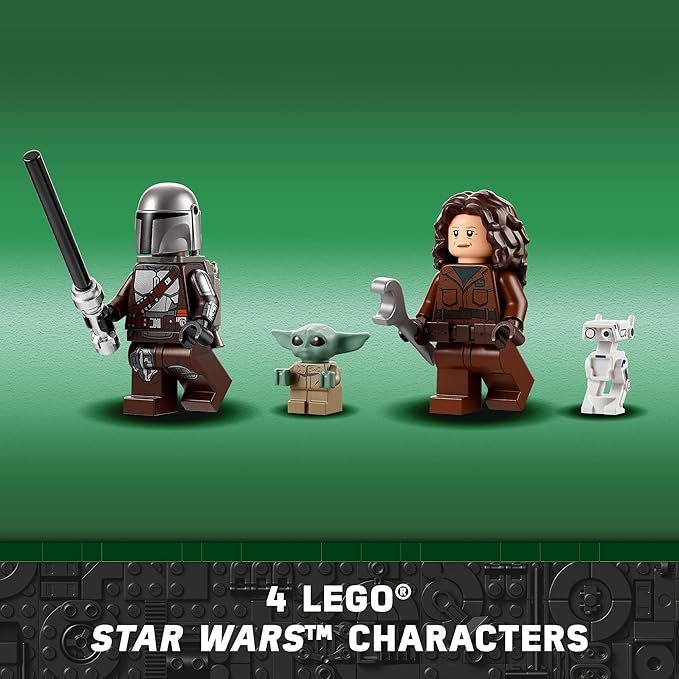 LEGO Star Wars The Mandalorian's N-1 Starfighter 75325 Building Set - The Book of Boba Fett Featuring Baby Yoda Grogu and Droid Toy Figures Birthday Gift idea for Kids Boys &amp Girls Ages 9+