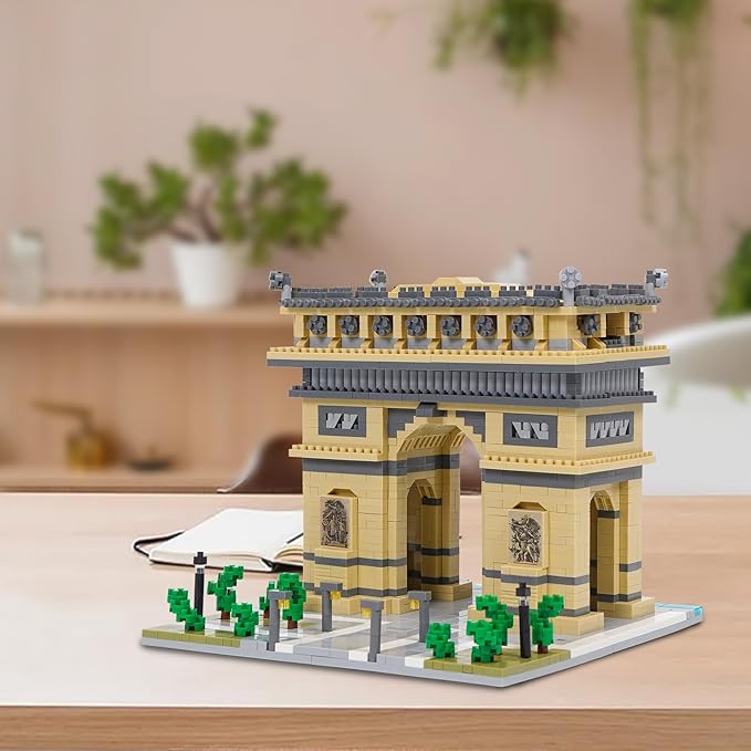 Building Blocks Set Arc De Triomphe Model Micro Building Blocks 2020 PCS Famous Architecture Building Kit Gifts for Kids and Adult