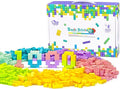 Classic Building Bricks Playset 1000 Pieces Bulk Blocks Set Accessories Compatible with All Major Brands Parts and Pieces STEM Toys for Kids 4+ Years Old (Pastel)