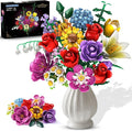 Flower Bouquet Building Set Easter 18 Flowers Rose Building Block Botanical Collection Building Block Toy Plant Home Decor 1015 PCS Gift for Her Adults Women Kids Boys Girls 12+