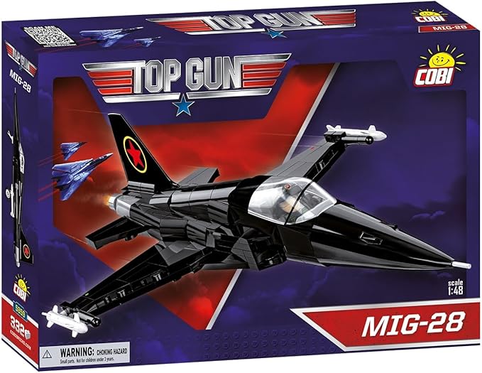 COBI TOP Gun (1986) MIG-28 Aircraft Building Set 332 Pieces