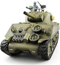 POCO DIVO Sherman M4A3 US Medium Tank 1/16 Scale RTR RC Military Vehicle Heng Long 3898 Standard Edition P Version Airsoft BB Battle Infrared IR Fight Simulate Smoke Sound Light Recoil Model