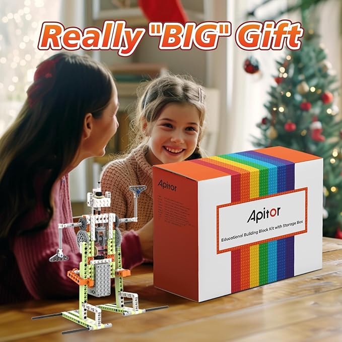 Robot E STEM Kits - Includes Large Storage Organizer 14 in 1 Electric Building Toys with Learning Materials Educational Construction Science Kit for Kids 8-10 10-12 Christmas Birthday Gift