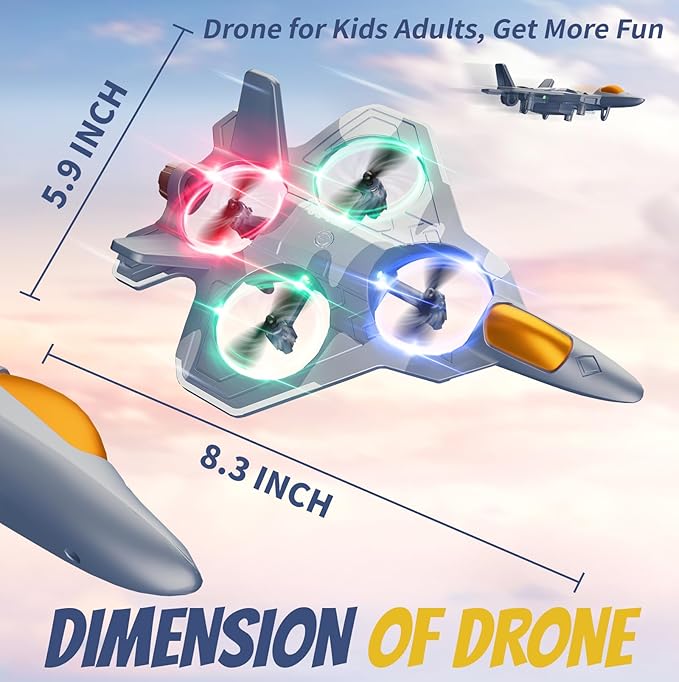 4DRC RC Planes Remote Control Airplanes with 3 Batteries Foam Remote Control Planes for Kids Adults Beginners 4-7 8-12 12-16 Remote Control Helicopter Fighter Jet Drones for Kids Adults 360° Flip