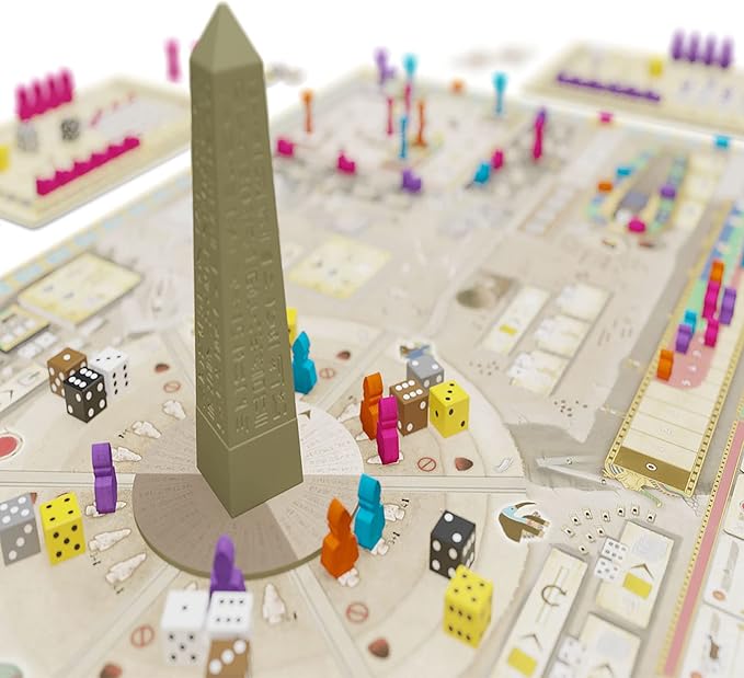 Board and Dice Tekhenu: Obelisk of The Sun - Strategy Ancient Board Game Ages 14+ 1-4 Players 60-120 Mins Multicoloured