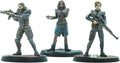 Modiphius Entertainment: Fallout: Wasteland Warfare Raiders - Operators Bosses - 3 Figures Nuka World Wave 32mm Multi-Part Resin Unpainted Mniatures