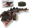 Remote Control Crocodile Car Toy2.4Ghz RC Toy Cars Boys 3-12 Year Old360°Rolling Turns &amp Slides with Lights Cool Outdoor Toys Birthday Gifts Xmas Gifts (Black)