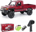 1:12 Scale Trucks MN82 RC Rock Crawler 2.4Ghz Toyota Remote Control Truck 4WD 2 Speeds Switch RC Crawler Off-Road Pick-up Equipped with 2 Rechargeable Batteries (Red)
