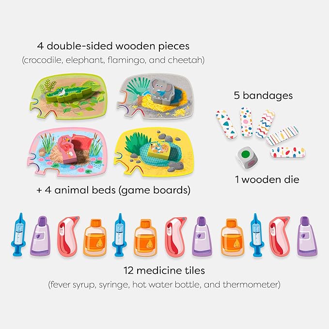 HABA My Very First Games - at The Vet Toddler Games &amp Veterinarian Playset for Kids Pretend Play Toys and Learning Toys for Toddlers 2-4 Years