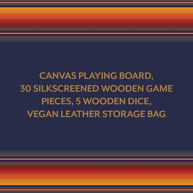 Pendleton Serape Pattern Backgammon - Travel-Ready Roll-Up Game