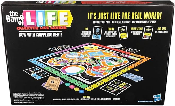 The Game of Life: Quarter Life Crisis Board Game Parody Adult Party Game