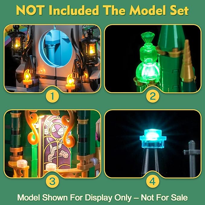 Light kit Compatible with Lego 75689 Emerald City &amp Kiamo Ko Castle - No Model Only Light LED Lighting Accessories Compatible with Lego 75689