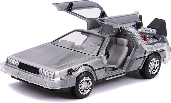 Jada - DLorean Back to The Future Collecting Vehicle Doors Open Glider Mode 1:24 Scale (253255021)