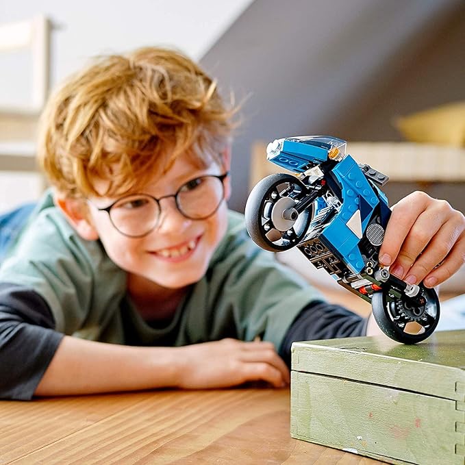 LEGO Creator 3in1 Superbike 31114 Toy Motorcycle Building Kit Makes a Great Gift for Kids Who Love Motorbikes and Creative Building New 2021 (236 Pieces)