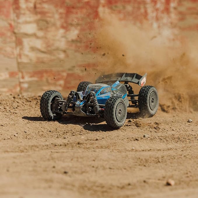 ARRMA RC Car Typhon GROM 4X4 223S BLX BRUSHLESS Small Scale Buggy RTR with DSC Battery &amp Charger Included Blue ARA2306ST2
