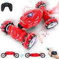 Pristar RC Stunt Cars Gesture Sensing Remote Car Toys for 6-12 Boys Girls 2.4Ghz Hand Remote Control Car with Spray Lights Music 360° Rotation 4WD Off-Road Birthday Xmas Gifts for Kids Age 6-12