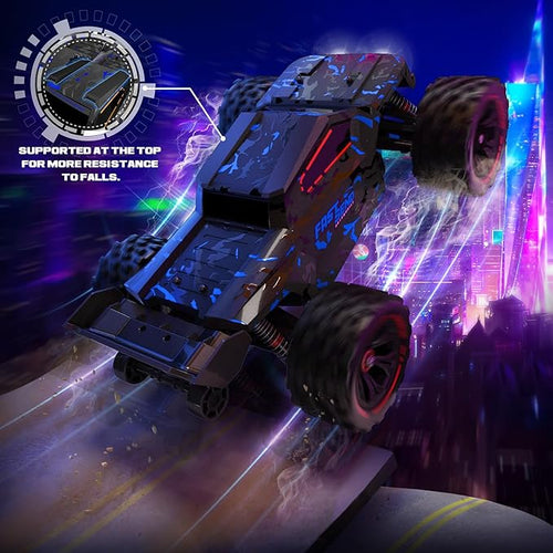 1:14 Scale RC Cars for Adults 60KPH High Speed RC Truggy 4X4 Off-Road Remote Control Truck Waterproof Electric Car with 2S Battery All Terrain RC Vehicle for Snow Sand Beach &amp Rocky Surfaces