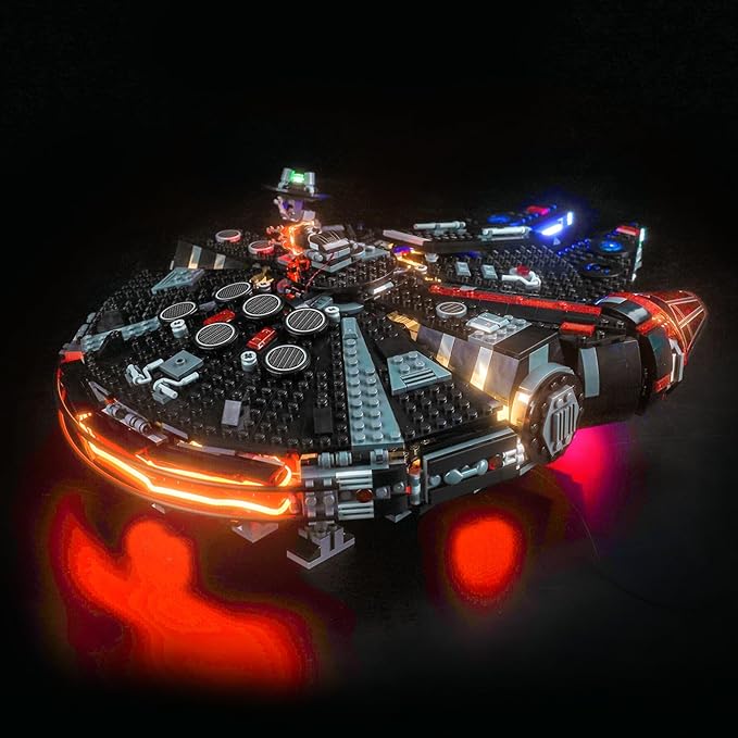 Upgraded Led Light Kit Compatible with Lego Star Wars The Dark Falcon Building Set Lights Decoration Compatible with Lego 75389 Best Gifts for Adults (Model Not Included)