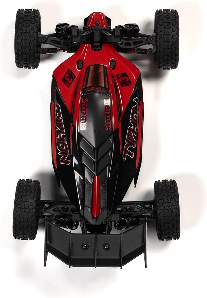 ARRMA RC Car Typhon GROM 4X4 223S BLX BRUSHLESS Small Scale Buggy RTR with DSC Battery &amp Charger Included RED ARA2306ST1