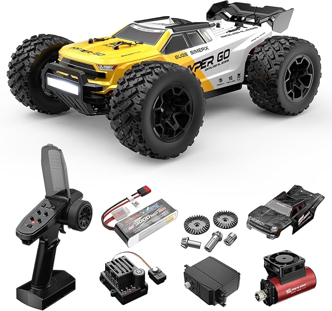 Mjx Hyper go 14207 Rc Truck 4x4 Rc Brushless Rc Truck Electric Powered RC Car Brushless Motor and Esc Rc Cars for Adults1/14 4wd High Speed Rc Cars Drift for Adults