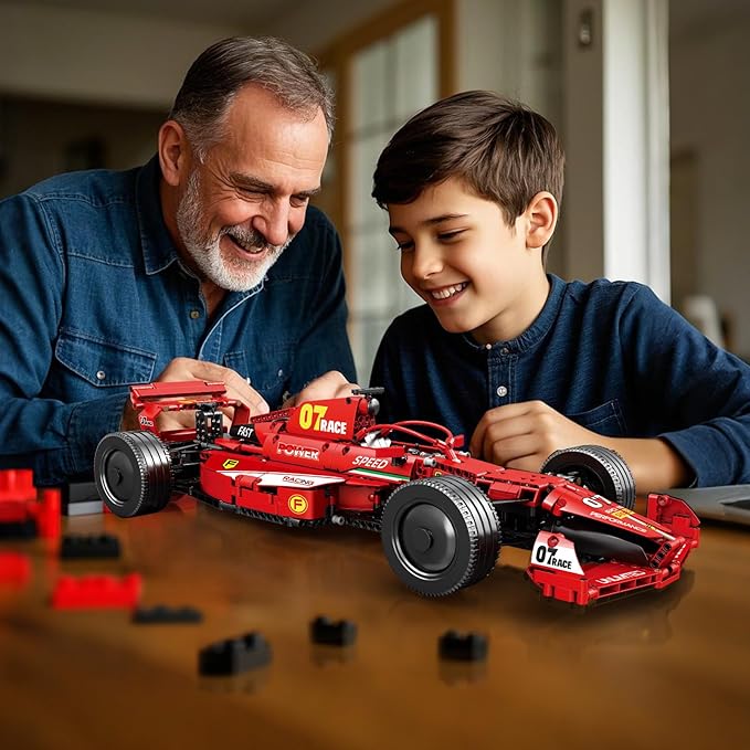 Reobrix F1 Cars Building Sets for Adults Technical Formula 1 Model Car Kits Cool 1:8 Scale Race Car Model Display for Home or Office Decor Collectible Gifts for F1 Fans (928 PCSStatic Version)