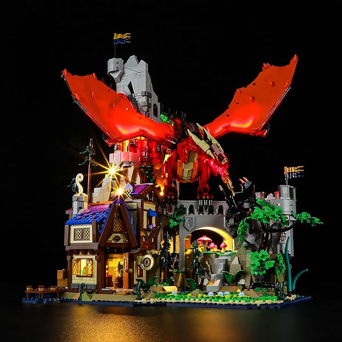BRIKSMAX Led Lighting Kit for Lego-21348 Dungeons Dragons: Red Dragon's Tale - Compatible with Lego Disney Building Set- Not Include Lego Set